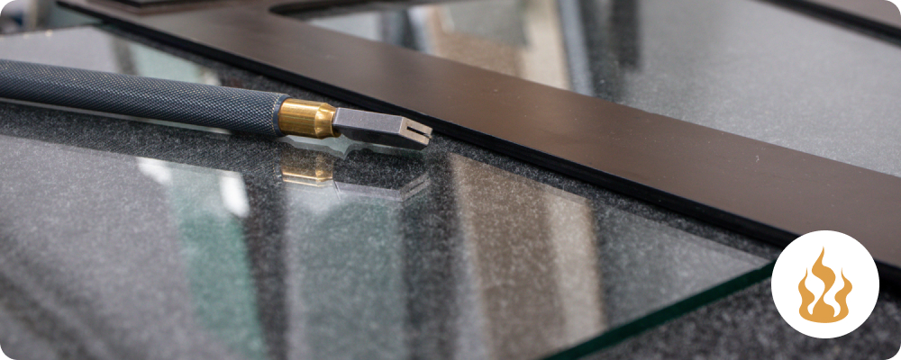 Découpe sur mesure vitre insert emballage renforcé expédition rapide Vitreflam commande